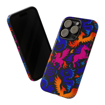 Vibrant 3D Fantasy Design Protective Phone Case for Stylish Protection Compatible with iPhone 13, 14, 15 & 16 – All Models Including Pro, Pro Max & Plus