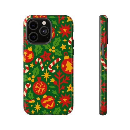 Vibrant Christmas Themed 3D Wrap Phone Case for Smartphones - Fun Holiday Accessory for Self-Expression Compatible with iPhone 13, 14, 15 & 16 – all models including Pro, Pro Max & Plus