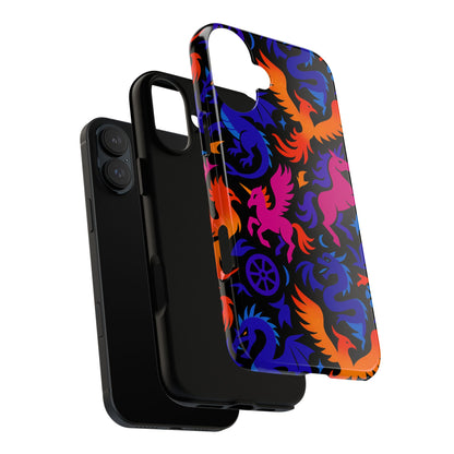 Vibrant 3D Fantasy Design Protective Phone Case for Stylish Protection Compatible with iPhone 13, 14, 15 & 16 – All Models Including Pro, Pro Max & Plus