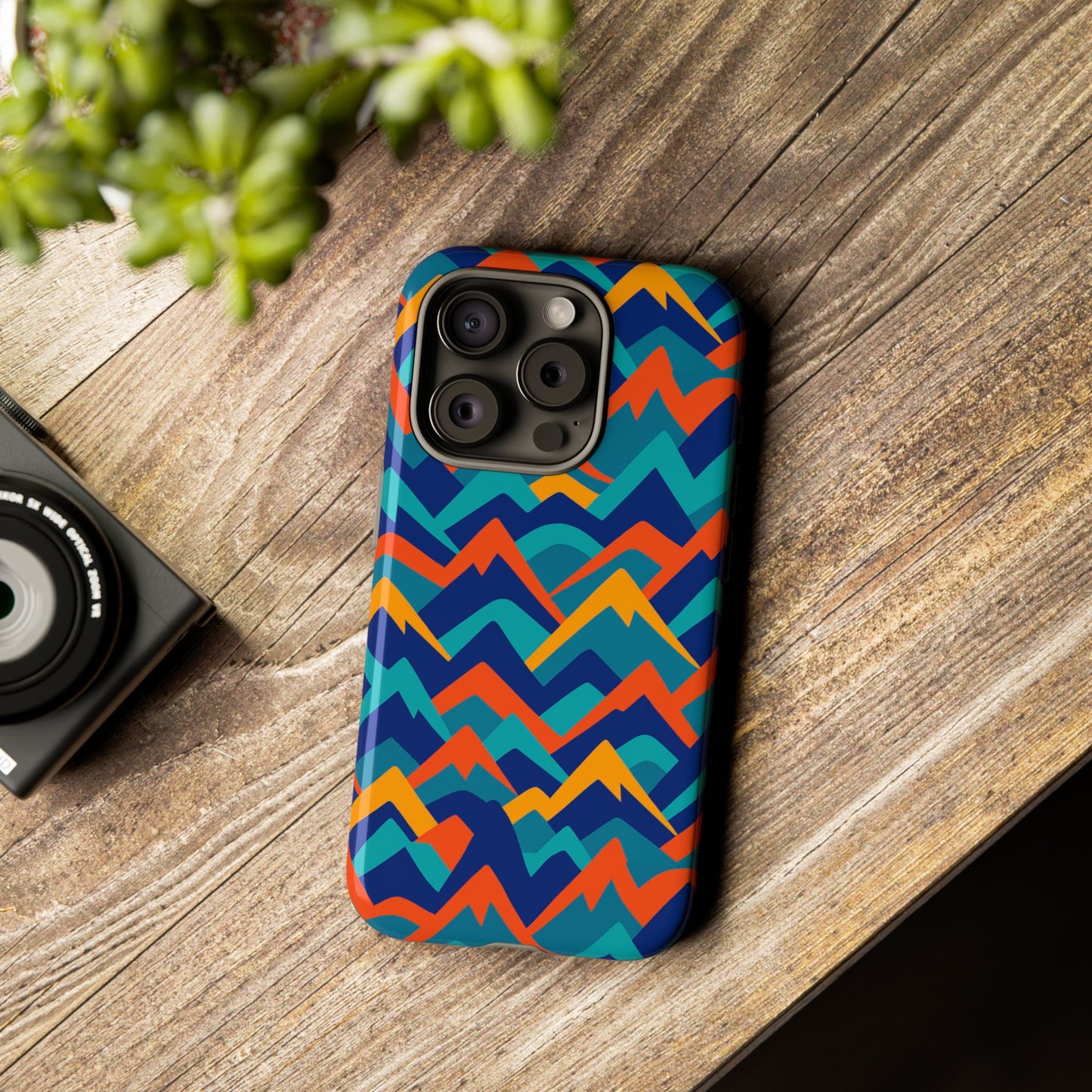 vibrant 3d mountain design protective phone case – stylish and durable cover compatible with iphone 13, 14, 15 & 16 – all models including pro, pro max & plus