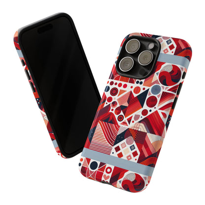 Pattern Image 8 Vibrant Shockproof Phone Case for Kids and Teens with Abstract Geometric Design Compatible with iPhone 13, 14, 15 & 16 – all models including Pro, Pro Max & Plus