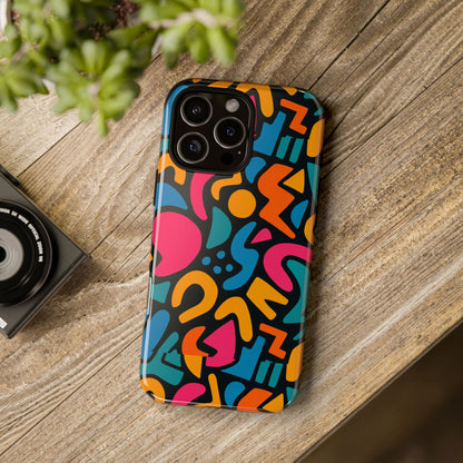 Vibrant Multicolour Abstract 3D Wrap Phone Case for Stylish Protection, Unisex Smartphone Cover, Compatible with iPhone 13, 14, 15 & 16 – all models including Pro, Pro Max & Plus