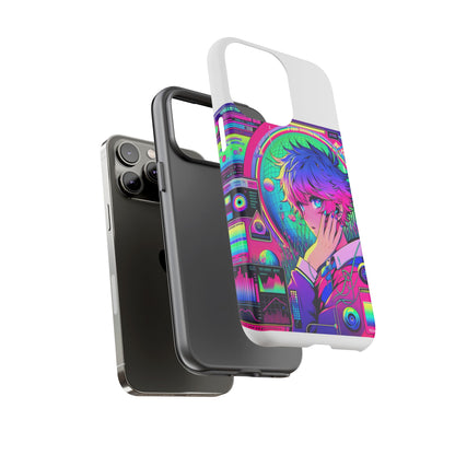 Touching Grass Weekly Vibrant Protective Phone Case for Smartphones, Retro Anime Design, Shock Absorbent TPU, UV Protected, Unique Gift for Tech Enthusiasts