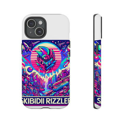 Skibidi Rizzler Protective Phone Case with 3D Wrap Design, Shock Absorbing TPU Silicone, UV Protected, Ideal Gift for Anime and Comic Culture Fans