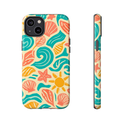 Vibrant Beach Style Protective Phone Case with 3D Wrap Design for Stylish Protection – Compatible with iPhone 13, 14, 15 & 16 – All Models Including Pro, Pro Max & Plus