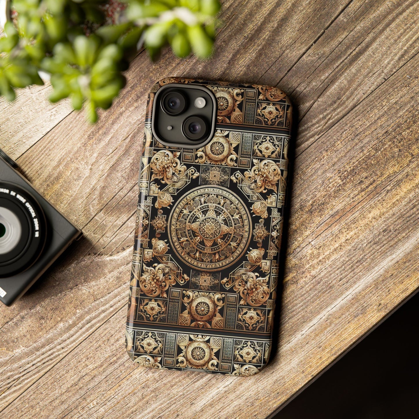 pattern image 8 vibrant shockproof phone case for anime and comic fans with ornate baroque design compatible with iphone 13, 14, 15 & 16 – all models including pro, pro max & plus