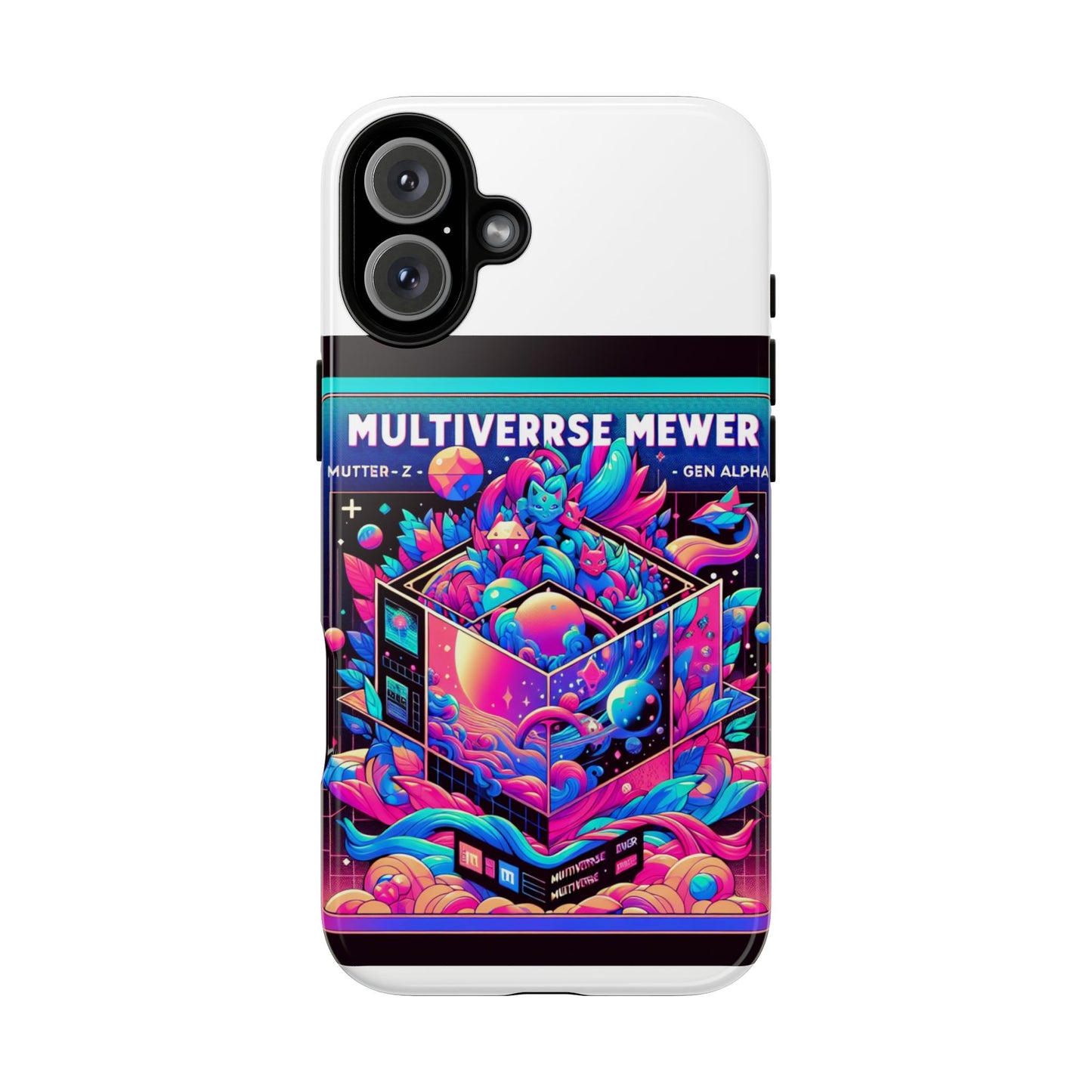 multiverse mewer 3d wrap protective phone case for anime and comic lovers