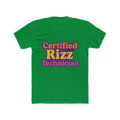 Certified Rizz Technician Unisex T-Shirt - Funny Meme Graphic Tee for Men & Women - Multicolor Design
