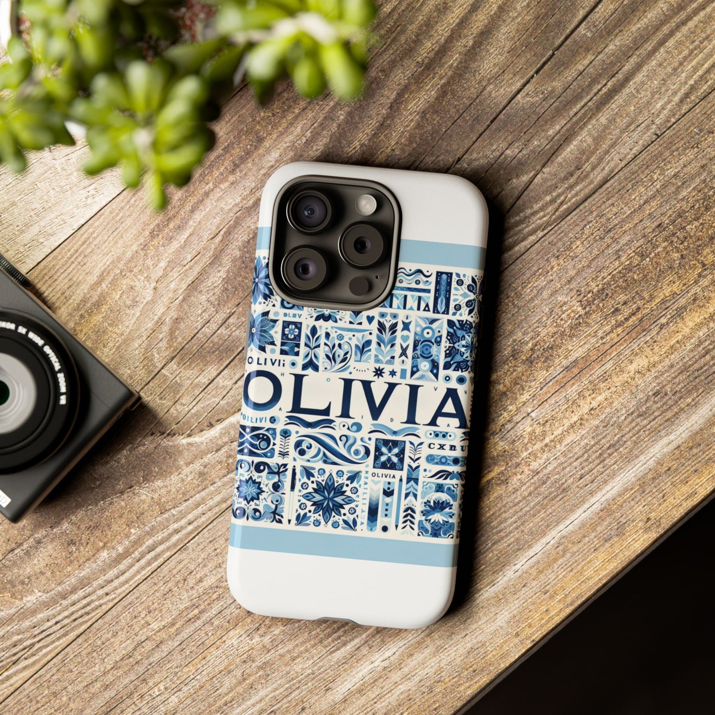vibrant 3d wrap protective phone case in blue floral design for stylish protection compatible with iphone 13, 14, 15 & 16 – all models including pro, pro max & plus