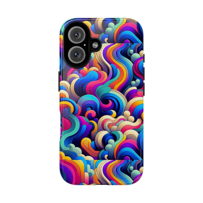 Pink Pattern Image 9 Phone Case with 3D Wrap and Shock Protection for Smartphones