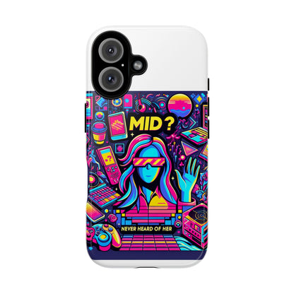Mid Never Heard Of Her 3D Wrap Protective Phone Case for Fun Retro Style and Shock Absorption, Ideal Gift for Tech Enthusiasts and Anime Lovers
