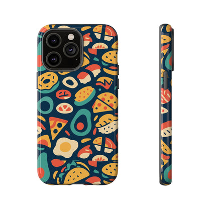 Vibrant Food-Themed Protective Phone Case with 3D Design for Stylish Protection Compatible with iPhone 13, 14, 15 & 16 – all models including Pro, Pro Max & Plus