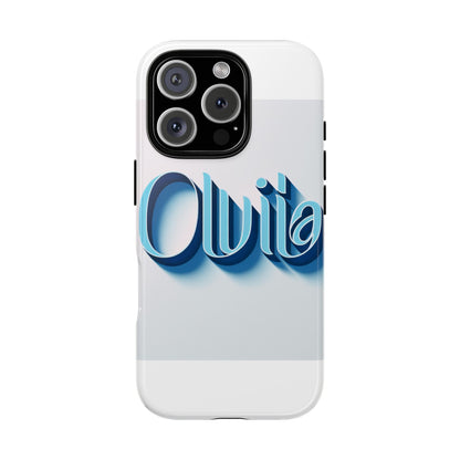 Vibrant 3D Typography Phone Case in Blue for Stylish Protection – Unique Accessory for Self-Expression Compatible with iPhone 13, 14, 15 & 16 – All Models Including Pro, Pro Max & Plus