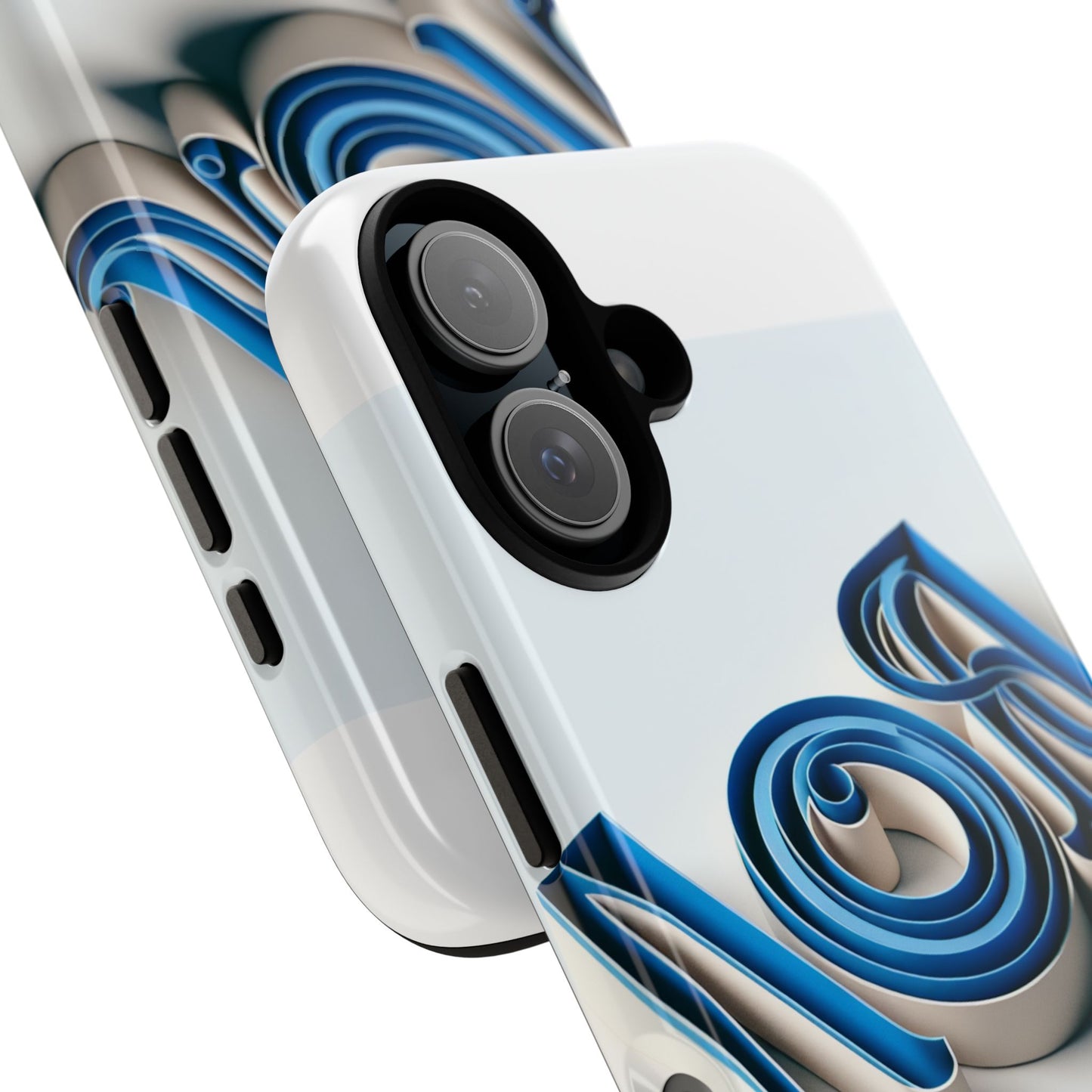 vibrant 3d wrap phone case in blue for stylish protection and self-expression compatible with iphone 13, 14, 15 & 16 – all models including pro, pro max & plus