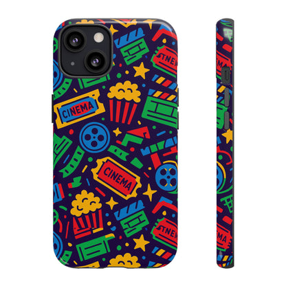 Vibrant Multicolour Cinema-Themed 3D Wrap Protective Phone Case for Self-Expression Stylish Protection Compatible with iPhone 13, 14, 15 & 16 – all models including Pro, Pro Max & Plus