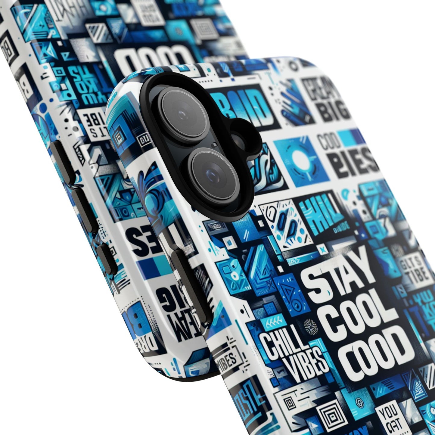 vibrant 3d wrap protective phone case with unique blue graphic design for trendy individuals – stylish protection compatible with iphone 13, 14, 15 & 16 – all models including pro, pro max & plus