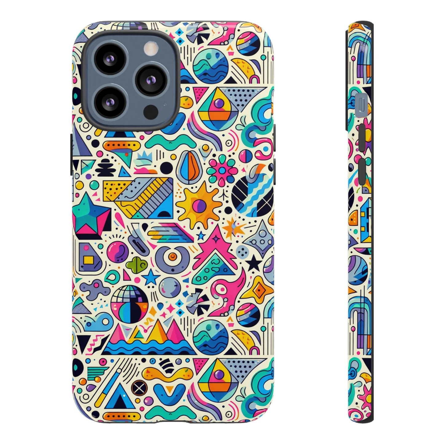 pattern image 5 vibrant shockproof phone case for anime and comic fans - stylish protective cover with 3d wrap design compatible with iphone 13, 14, 15 & 16 – all models including pro, pro max & plus