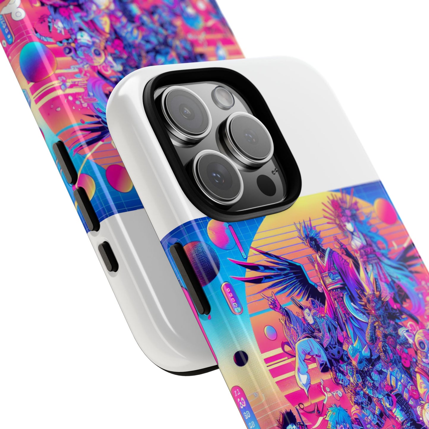 zero npc energy vibrant 3d protective phone case for anime lovers