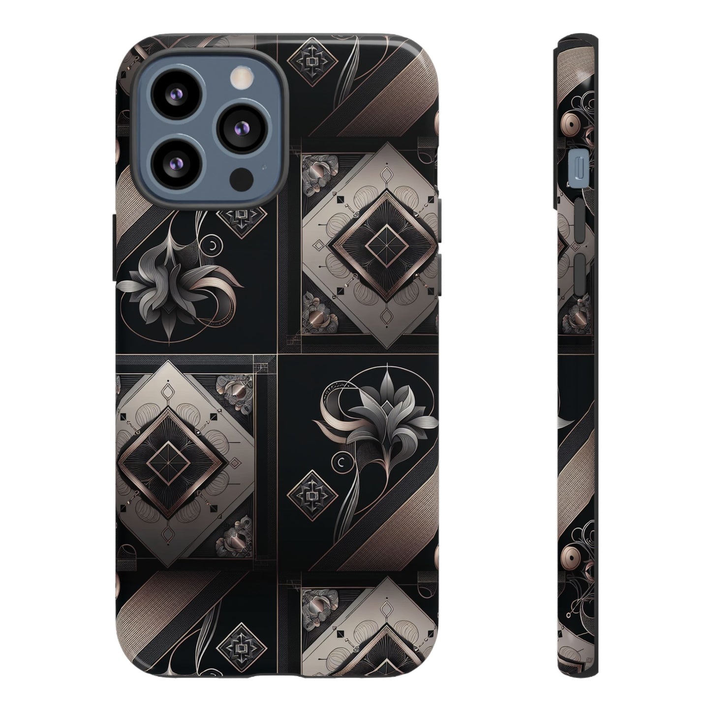 blackpattern image 4 vibrant 3d phone case for android and iphone with bold anime-inspired art, shockproof finish, compatible with iphone 13-16 pro max