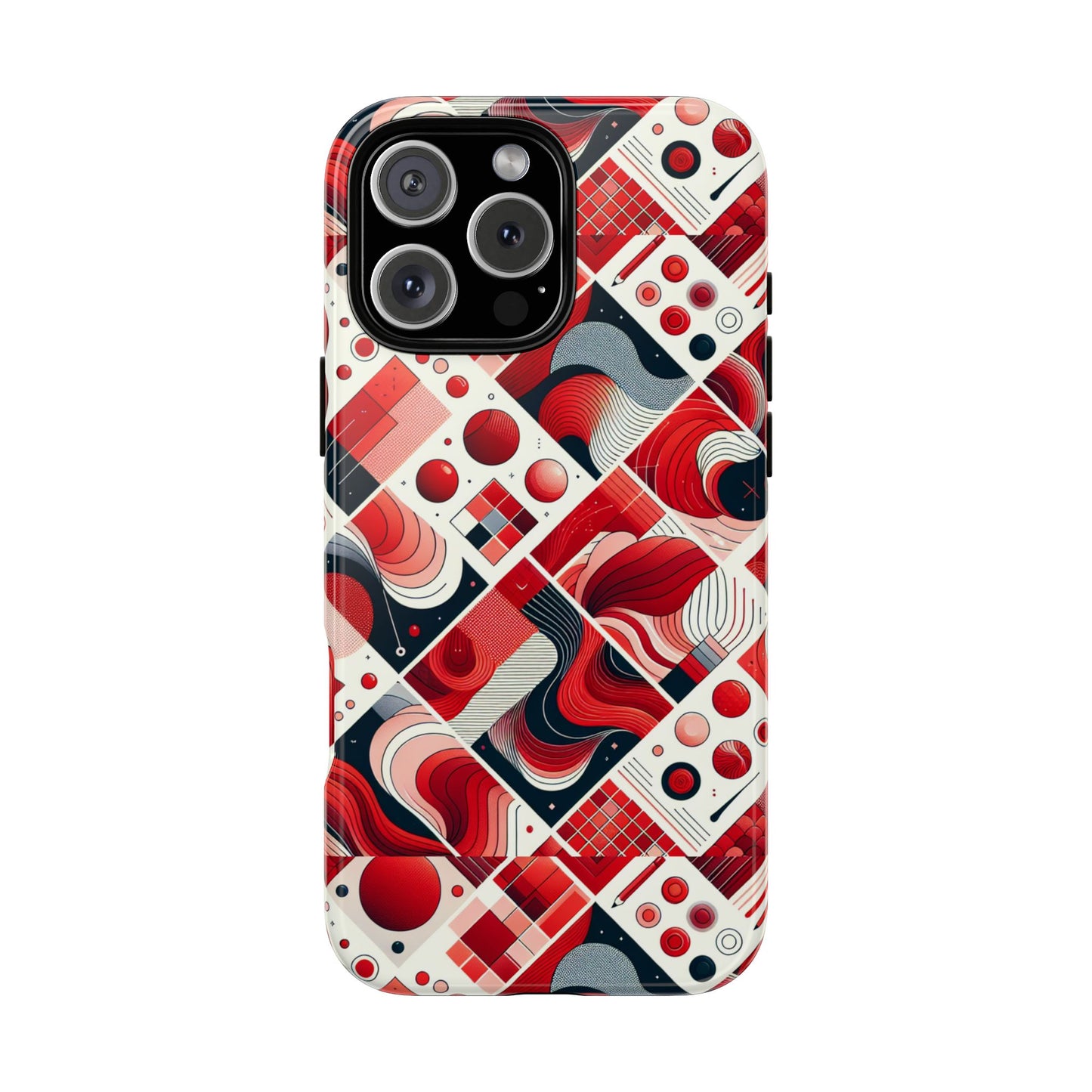 pattern image 7 vibrant 3d wrap phone case for anime and comic fans - bold geometric design for stylish protection compatible with iphone 13, 14, 15 & 16 – all models including pro, pro max & plus