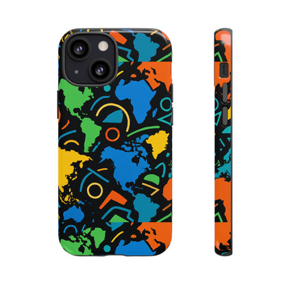 Multicolour 3D Geometric Phone Case for Stylish Protection and Individuality Compatible with iPhone 13, 14, 15 & 16 – All Models Including Pro, Pro Max & Plus