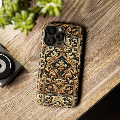 Pattern Image 3 Vibrant Shockproof Phone Case for Anime and Comic Fans, Ornate Baroque Design, Stylish Protection, Compatible with iPhone 13, 14, 15 & 16 – all models including Pro, Pro Max & Plus