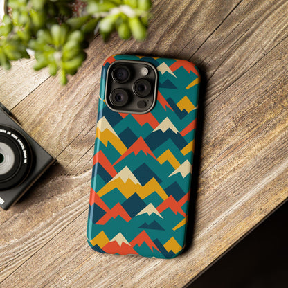 Vibrant Mountain Pattern 3D Wrap Protective Phone Case Stylish Accessory for Men and Women Compatible with iPhone 13, 14, 15 & 16 – All Models Including Pro, Pro Max & Plus