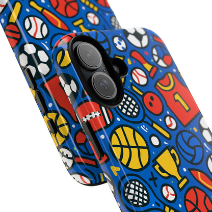 Vibrant Sports-Themed Protective Phone Case with 3D Design for Unique Style – Compatible with iPhone 13, 14, 15 & 16 – All Models Including Pro, Pro Max & Plus