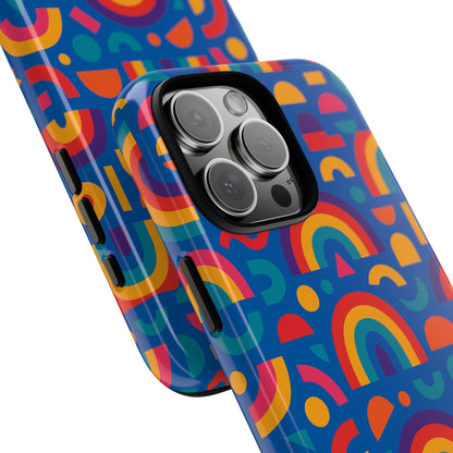 Rainbow 3D Wrap Protective Phone Case Stylish Accessory for Adults and Teens Compatible with iPhone 13, 14, 15 & 16 – All Models Including Pro, Pro Max & Plus