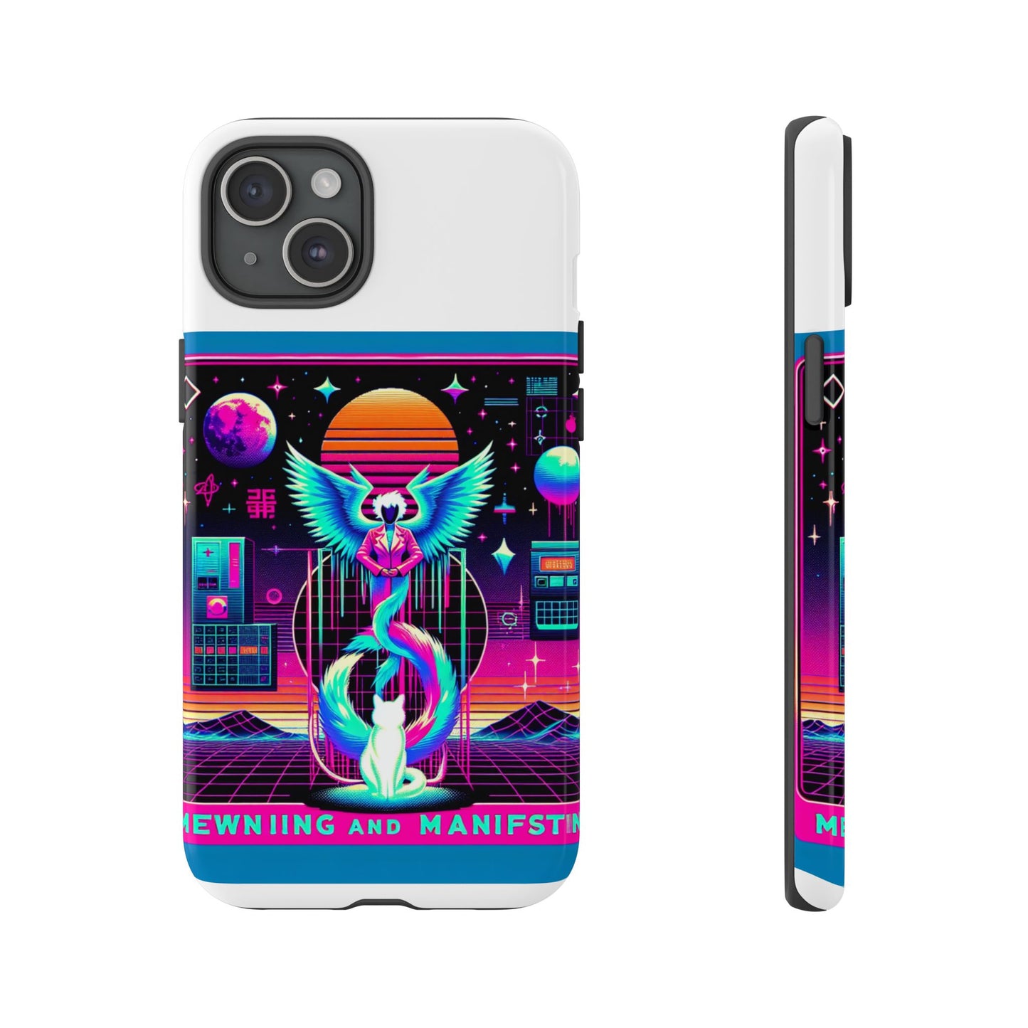 mewing and manifesting vibrant 3d protective phone case