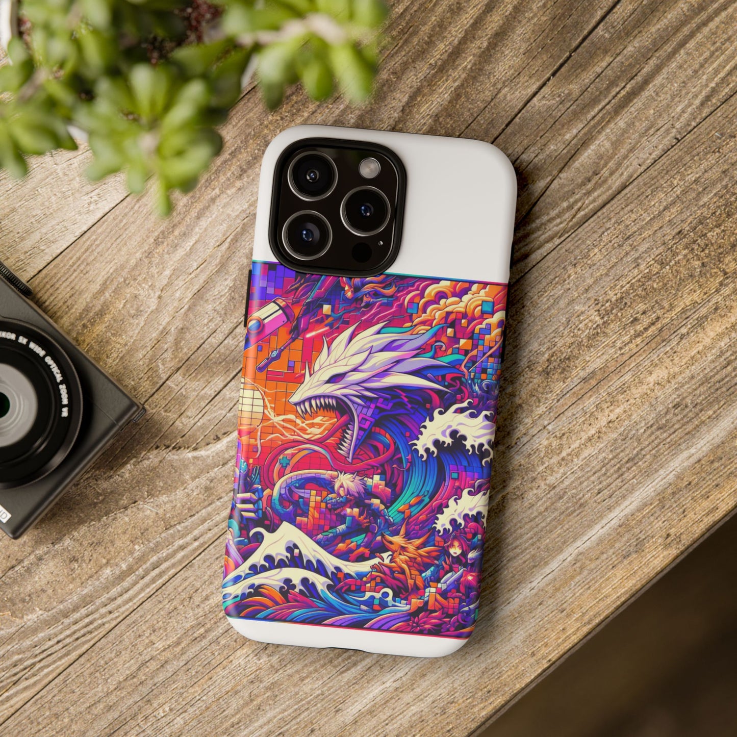whopper whopper sigma stopper protective phone case 3d wrap, durable shock absorption, uv protection, stylish anime design for men and women