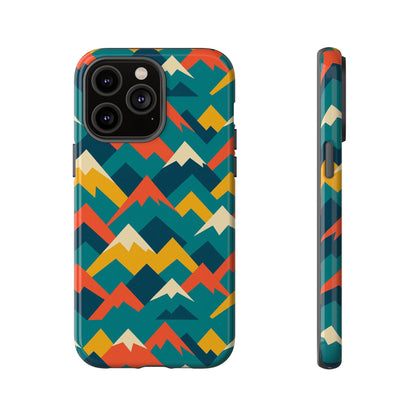 Vibrant Mountain Pattern 3D Wrap Protective Phone Case Stylish Accessory for Men and Women Compatible with iPhone 13, 14, 15 & 16 – All Models Including Pro, Pro Max & Plus
