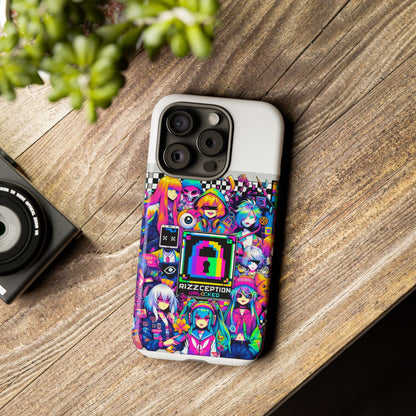 Rizzception Unlocked 3D Wrap Protective Phone Case for Anime Lovers