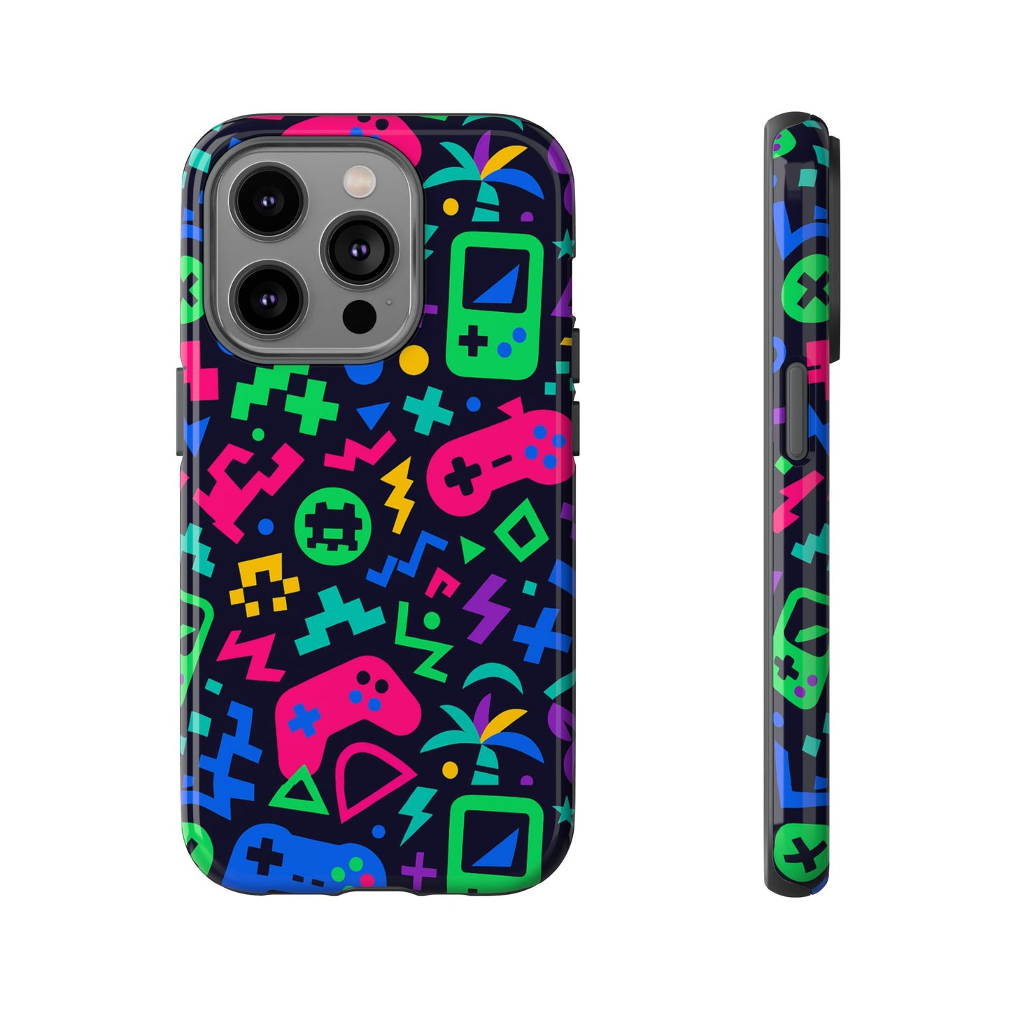 vibrant 3d gaming design protective phone case for creative expression and stylish protection, compatible with iphone 13, 14, 15 & 16 – all models including pro, pro max & plus