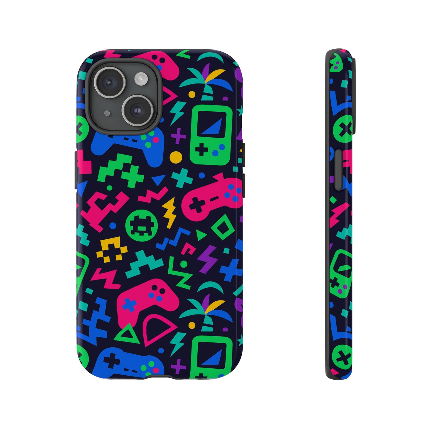 vibrant 3d gaming design protective phone case for creative expression and stylish protection, compatible with iphone 13, 14, 15 & 16 – all models including pro, pro max & plus