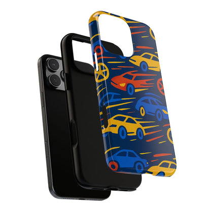 Vibrant 3D Car Design Protective Phone Case for Smartphones Stylish Accessory for Expressive Individuals Compatible with iPhone 13, 14, 15 & 16 – all models including Pro, Pro Max & Plus