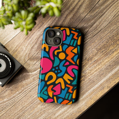 Vibrant Multicolour Abstract 3D Wrap Phone Case for Stylish Protection, Unisex Smartphone Cover, Compatible with iPhone 13, 14, 15 & 16 – all models including Pro, Pro Max & Plus