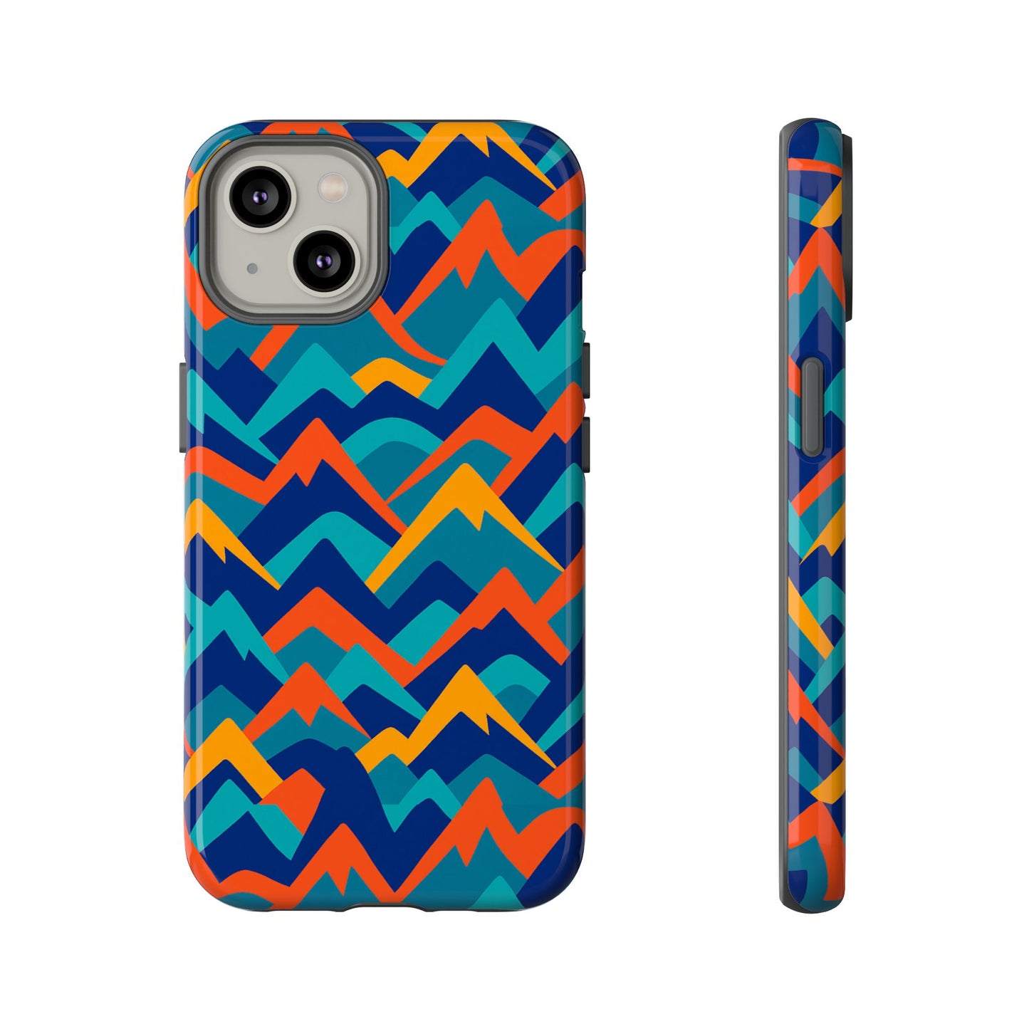 vibrant 3d mountain design protective phone case – stylish and durable cover compatible with iphone 13, 14, 15 & 16 – all models including pro, pro max & plus