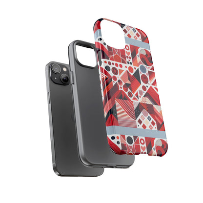 Pattern Image 8 Vibrant Shockproof Phone Case for Kids and Teens with Abstract Geometric Design Compatible with iPhone 13, 14, 15 & 16 – all models including Pro, Pro Max & Plus
