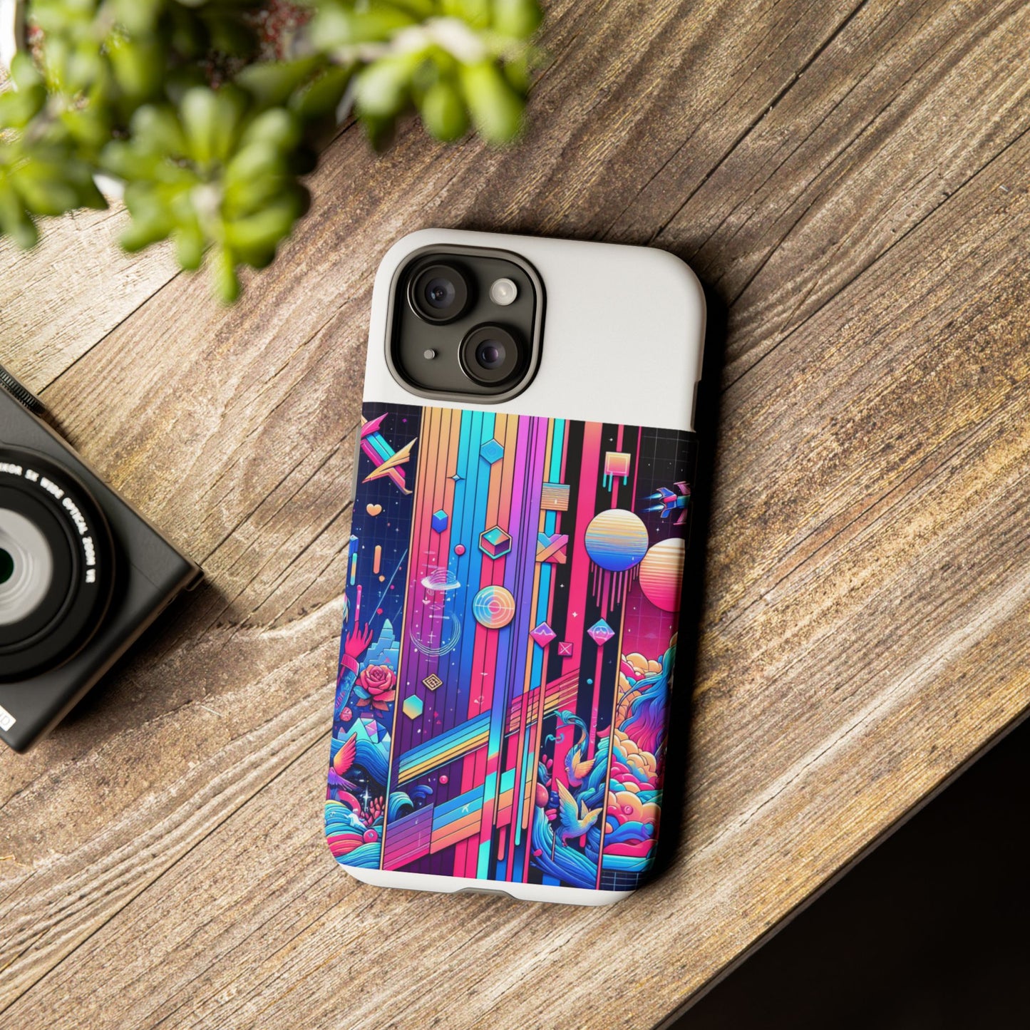 sigma d and scripted protective phone case for smartphones - vibrant 3d wrap design, durable shock absorption, uv protected, ideal gift for anime and comic fans