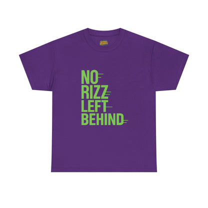 No Rizz Left Behind Unisex Heavy Cotton Tee - Casual Statement T-Shirt for Everyday Wear and Unique Self-Expression