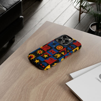 Vibrant Superhero Phone Case with Retro 3D Design for Stylish Protection Compatible with iPhone 13, 14, 15 & 16 – All Models Including Pro, Pro Max & Plus