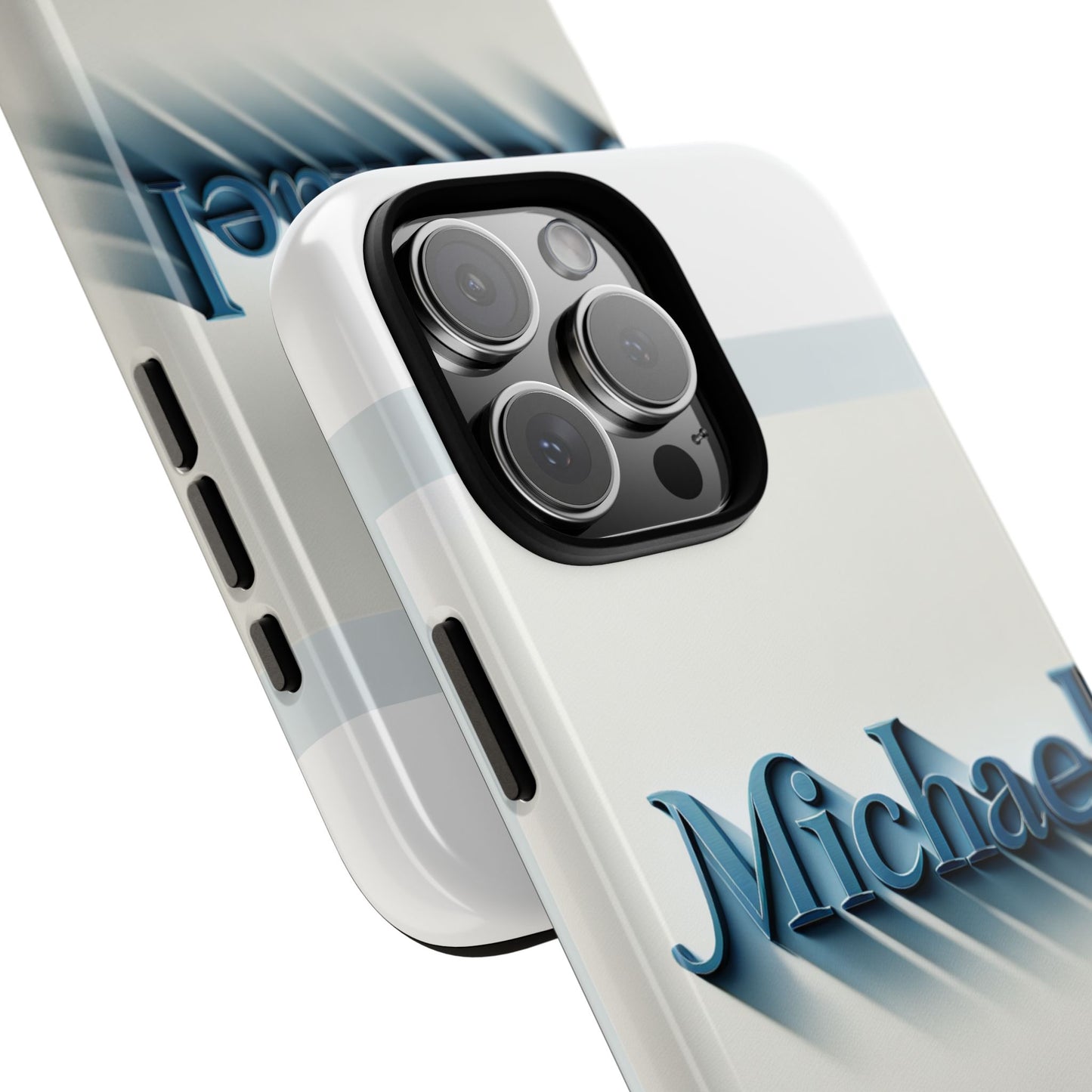 3d textured protective phone case in blue and white, stylish accessory for creative individuals, compatible with iphone 13, 14, 15 & 16 – all models including pro, pro max & plus