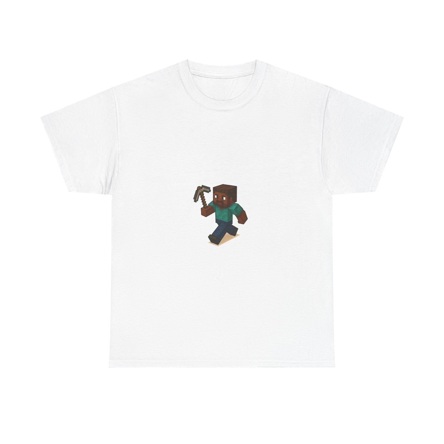 unisex heavy cotton tee - retro gamer shirt with pixelated character for gaming enthusiasts and casual wear