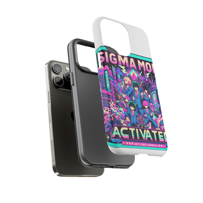 Vibrant Sigma Mode Activated Protective Phone Case for Anime Lovers, 3D Wrap Design, Durable TPU Silicone, UV Protected, Stylish Drop Protection, Gift for Friends