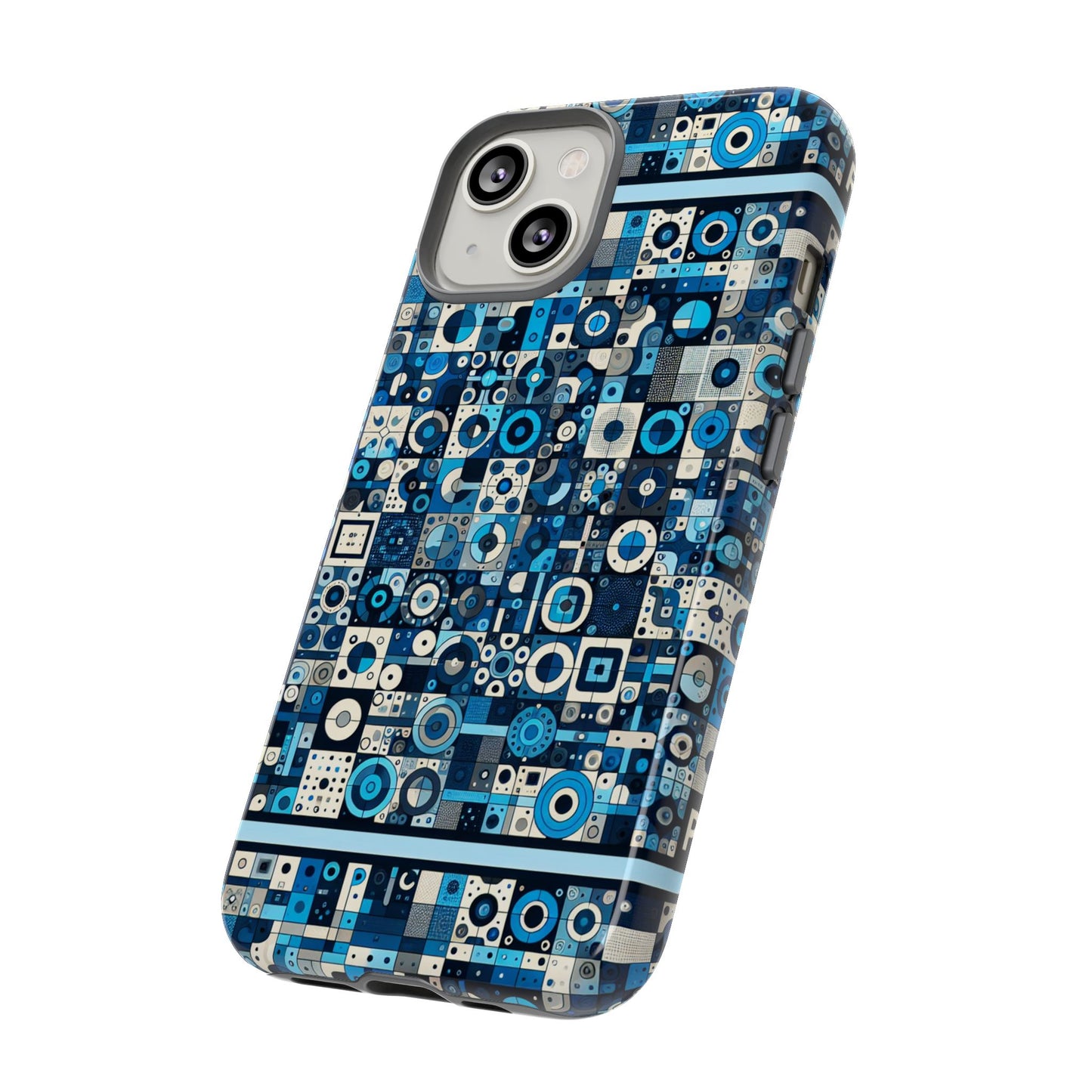 blue alphabet letter p phone case with 3d wrap design shockproof durable tpu cover for smartphone protection and fashion
