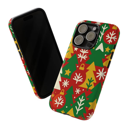 Multicolour Christmas Tree 3D Wrap Phone Case - Fun Festive Holiday Design for Unique Accessories Compatible with iPhone 13, 14, 15 & 16 - all models including Pro, Pro Max & Plus