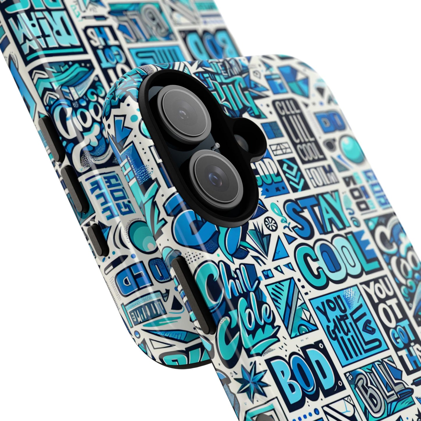 vibrant 3d protective phone case in blue alphabet design for trendy accessories stylish protection compatible with iphone 13, 14, 15 & 16 – all models including pro, pro max & plus