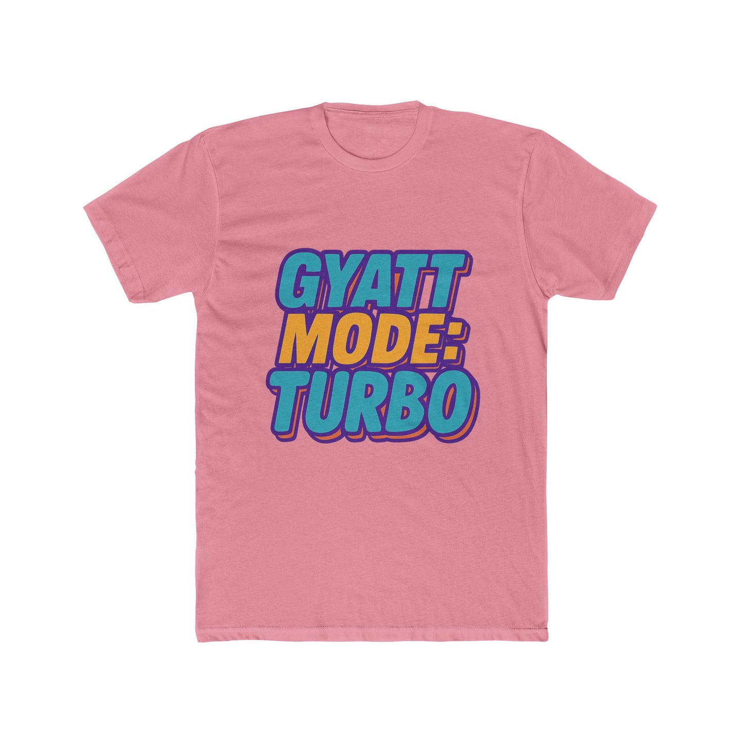 gyatt mode turbo purple meme unisex t-shirt - funny graphic tee for trendy casual wear
