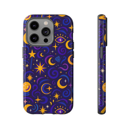 Vibrant 3D Cosmic Design Phone Case for Stylish Protection with Multicolour Stars and Swirls Compatible with iPhone 13, 14, 15 & 16 – All Models Including Pro, Pro Max & Plus